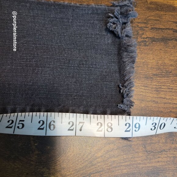 Madewell Jeans 26 Skinny 10" High Rise Button Fly Berkeley Black Wash AA590 - Picture 11 of 13